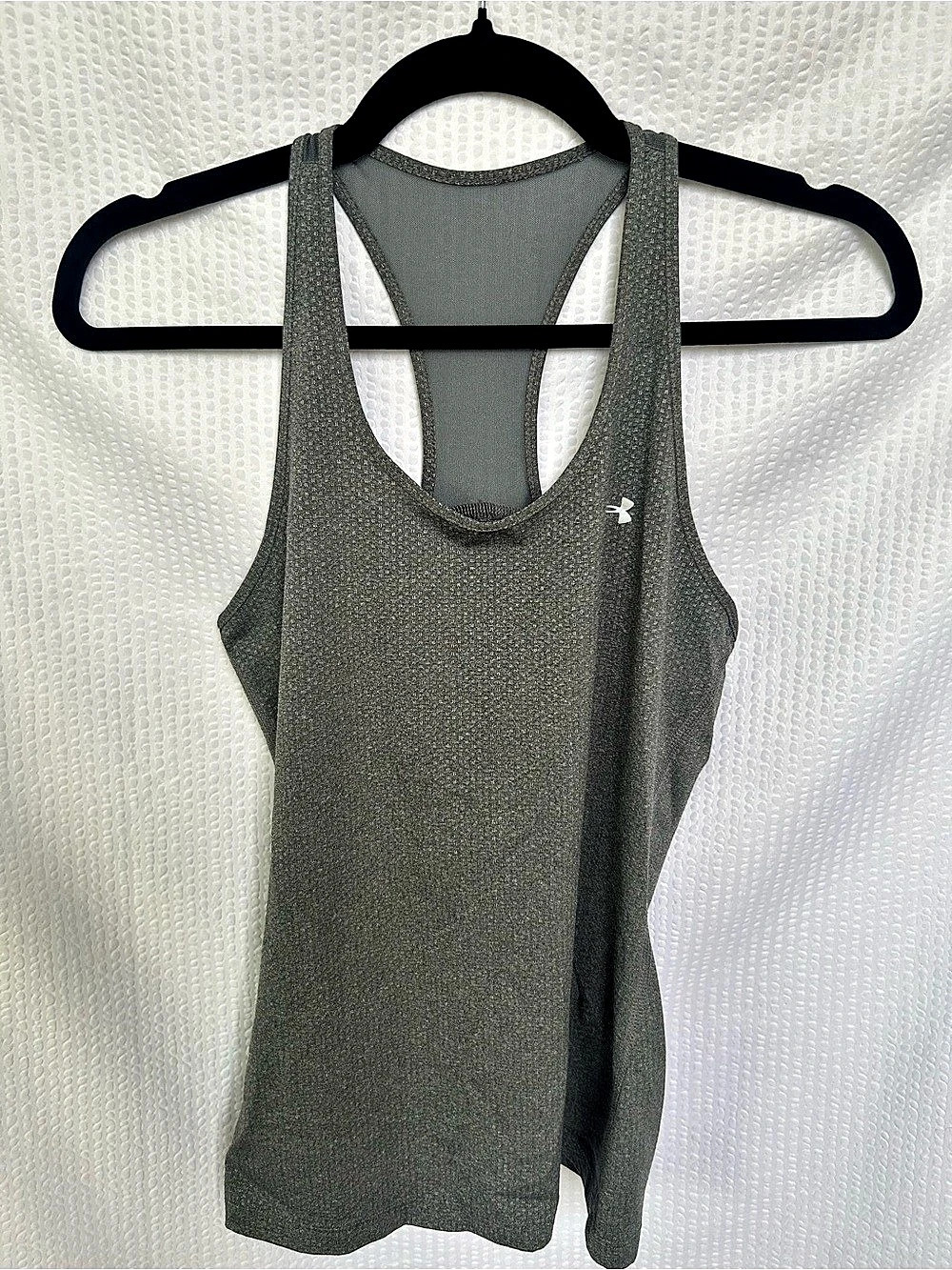 Under Armour HeatGear Armour Racerback Tank Gray Best For Size Small/Medium